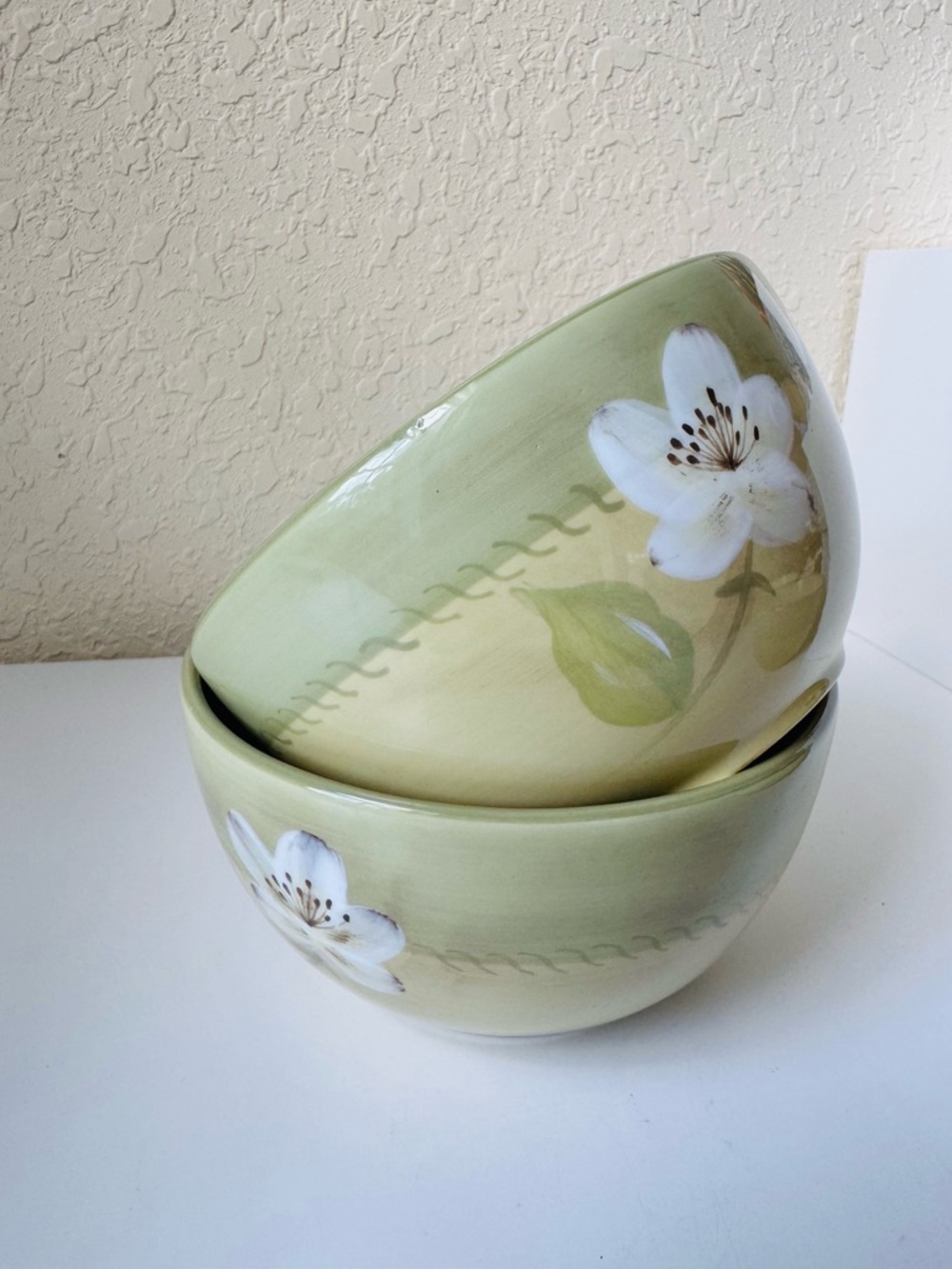 Pfaltzgraff Aurora Rare Ceramic Soup/Cereal Bowls, Set of Two #1 🦋